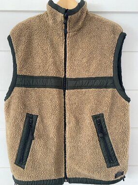 Vest for Men/Unisex Sleeveless Reversible Ptek Green Small